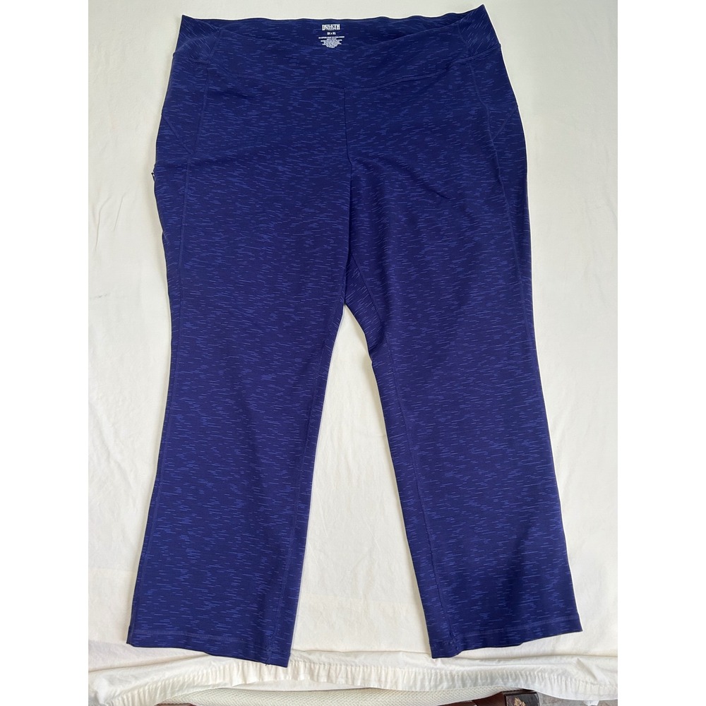 Duluth Trading Co Noga Classic Pants Blue Space Dye Plus Size 3X x 31 Activewear